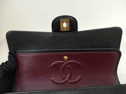 Chanel Medium Caviar Black GHW DF (CHIP)