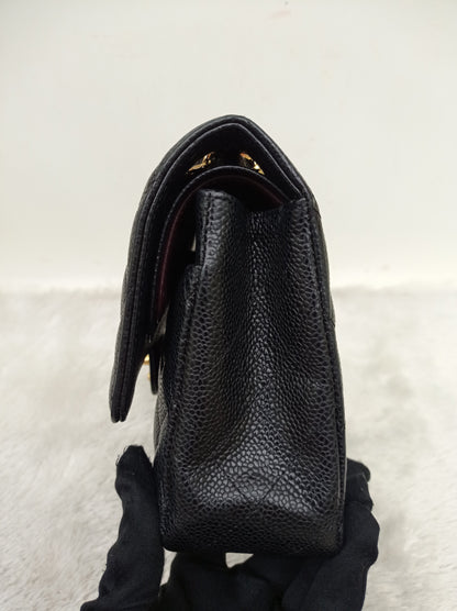 Chanel Medium Caviar Black GHW DF #20