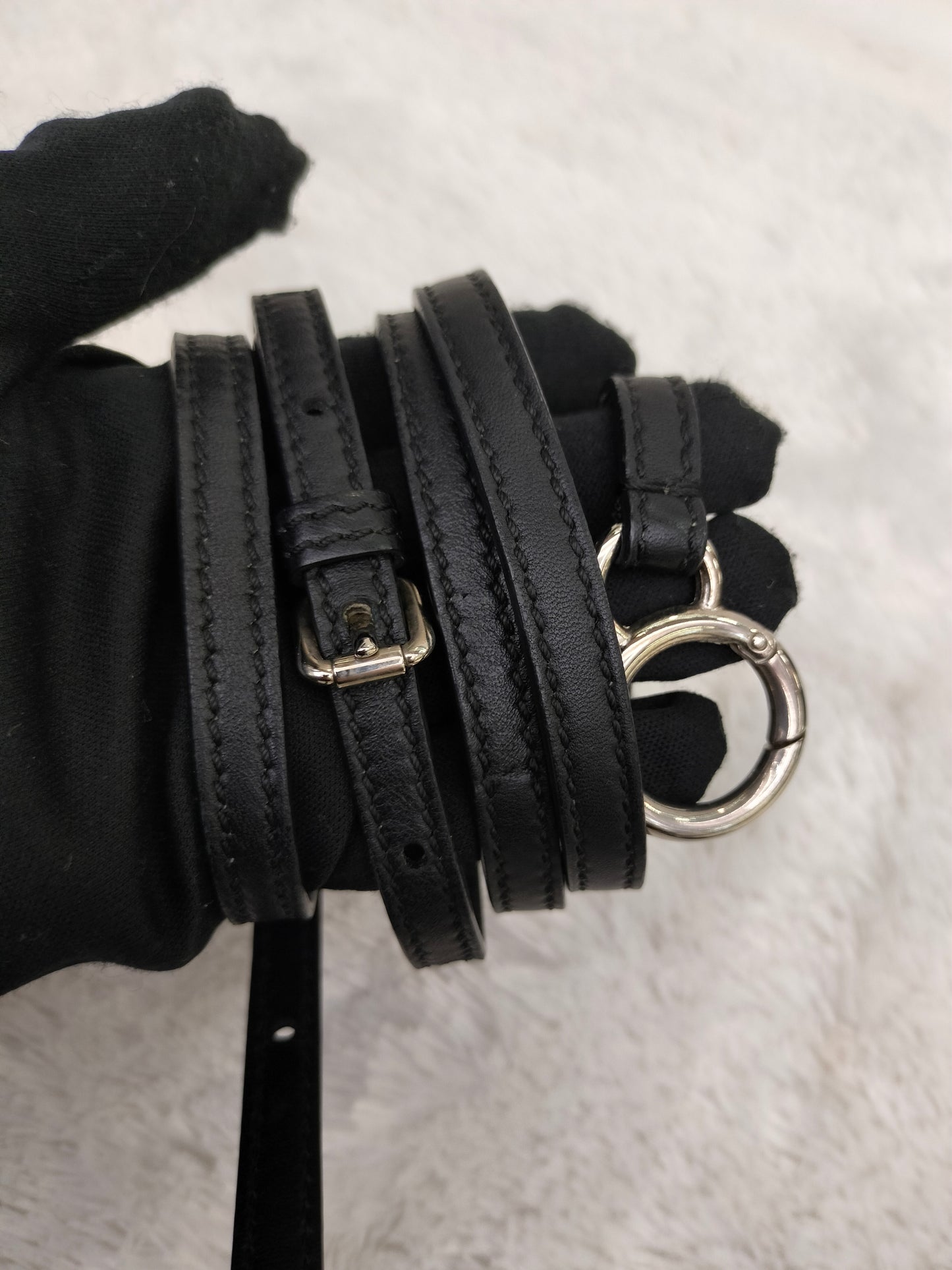 Fendi Peekaboo Iconic Mini Black SHW Pink Enamel