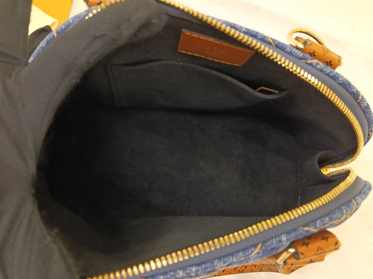 LV Alma BB Denim L Malletage Blue 2019