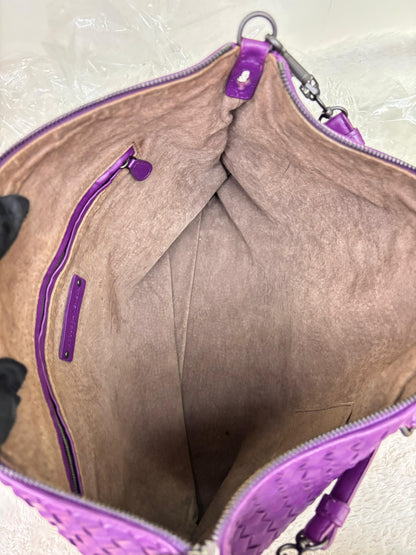 Bottega Veneta Convertible Intrecciato Medium 3 Ways Purple RHW