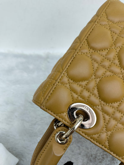 Lady Dior Small Amber Yellow GHW 2019