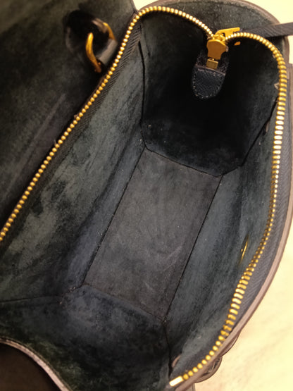 Celine Nano Belt Grained Abyss Blue GHW 2018