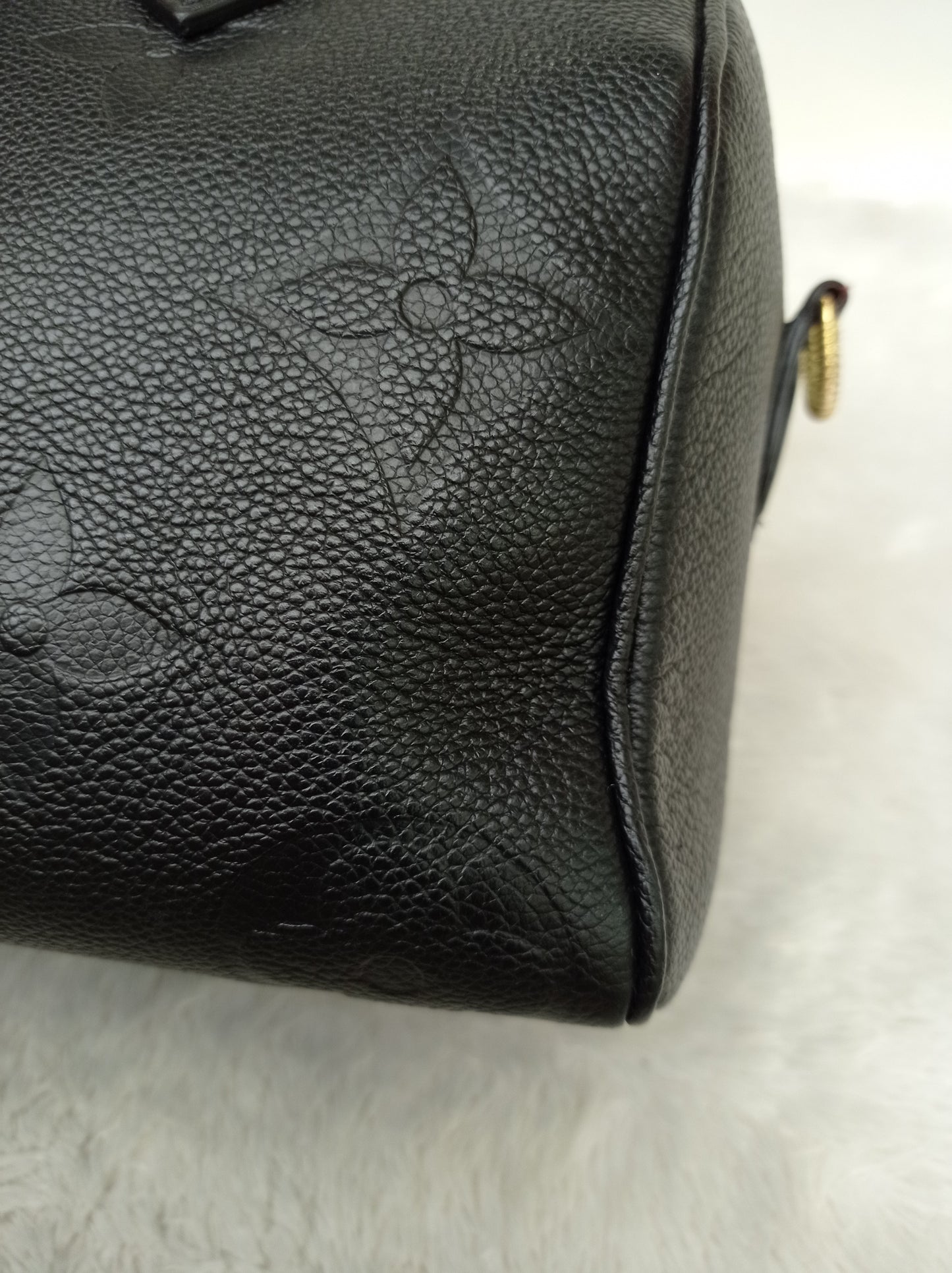LV Speedy 25 Bandou NV Monogram Empreinte Noir 2023 (CHIP)