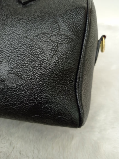 LV Speedy 25 Bandou NV Monogram Empreinte Noir 2023 (CHIP)
