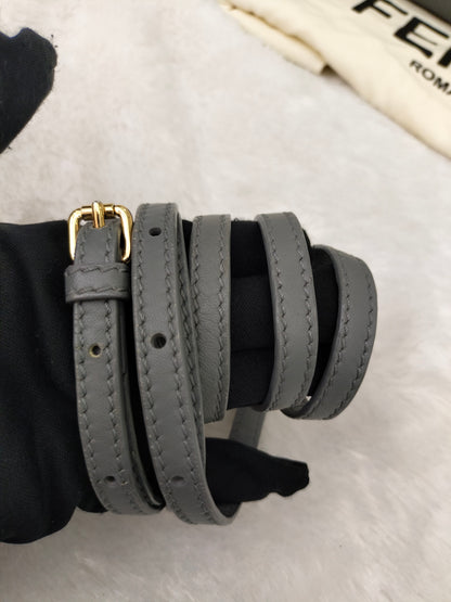 Fendi Peekaboo Mini Grey Blue GHW