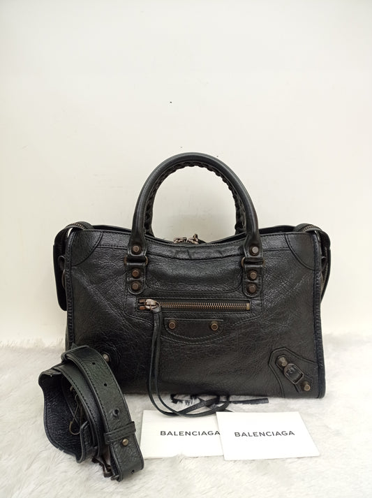 Balenciaga Small City Classic Black RHW 2017