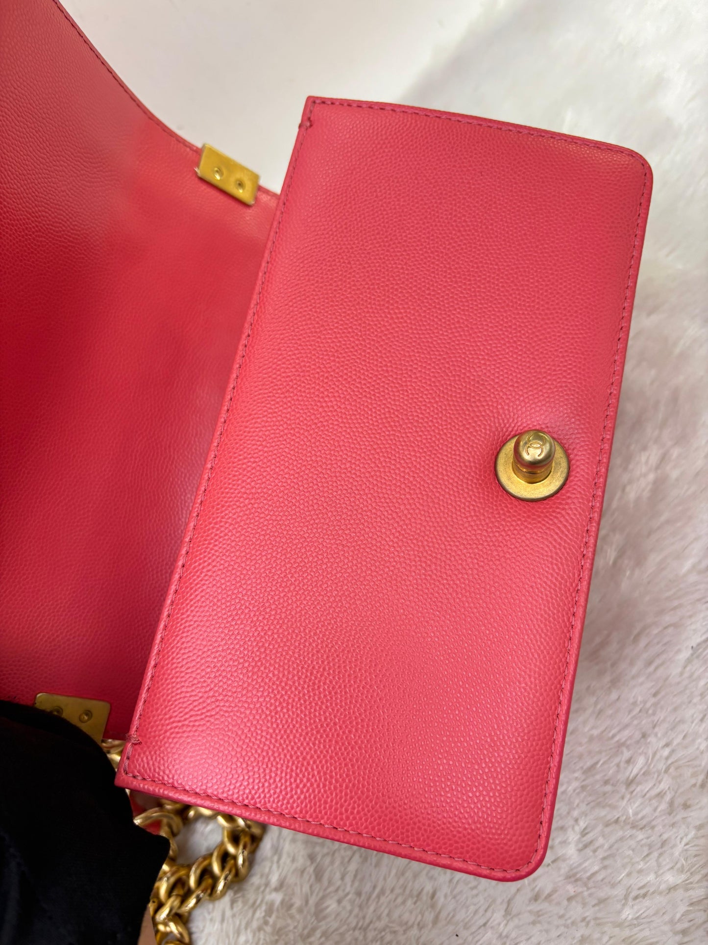 Chanel Boy 20 Small Caviar Pink GHW #25