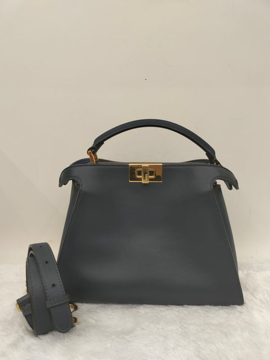 Fendi Peekaboo Essential Navy GHW