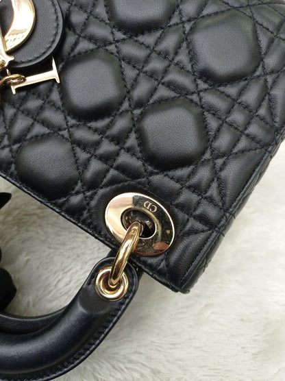 Lady Dior Mini Lamb Black GHW 2018