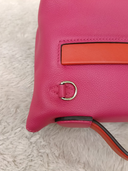Hermes 2424 Mini Evercolour Swift Rose Mexico Rouge De Coeur PHW #Z