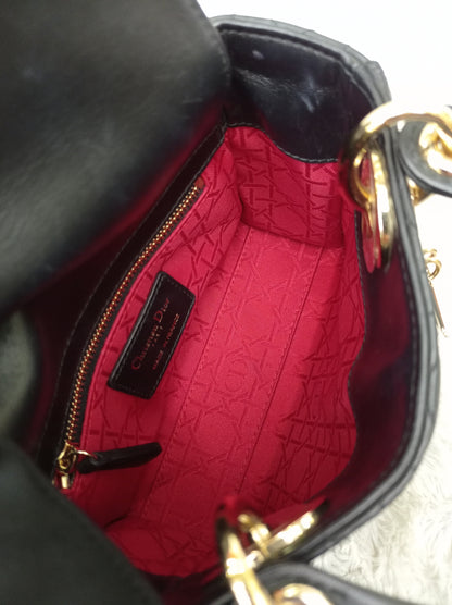 Lady Dior Mini Lamb Black GHW 2018