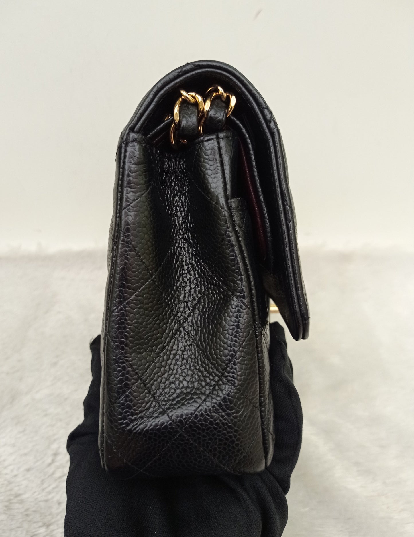 Chanel Medium Caviar Black GHW DF #21
