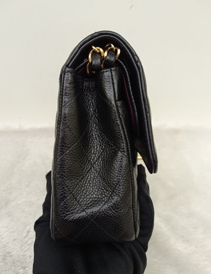 Chanel Medium Caviar Black GHW DF #21