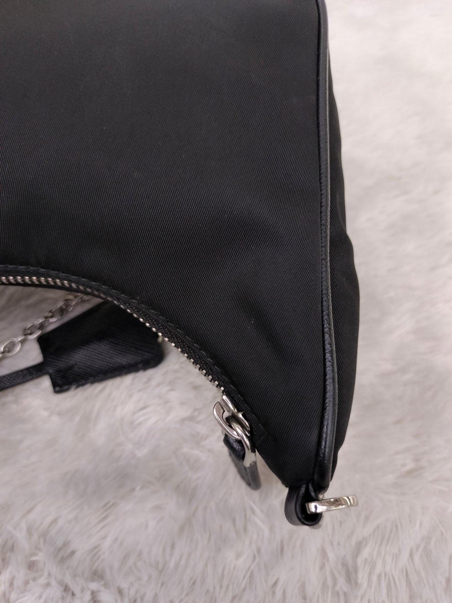 Prada Tessuto Saffian Nero Multi Pochette Re Edition Nylon SHW 2021