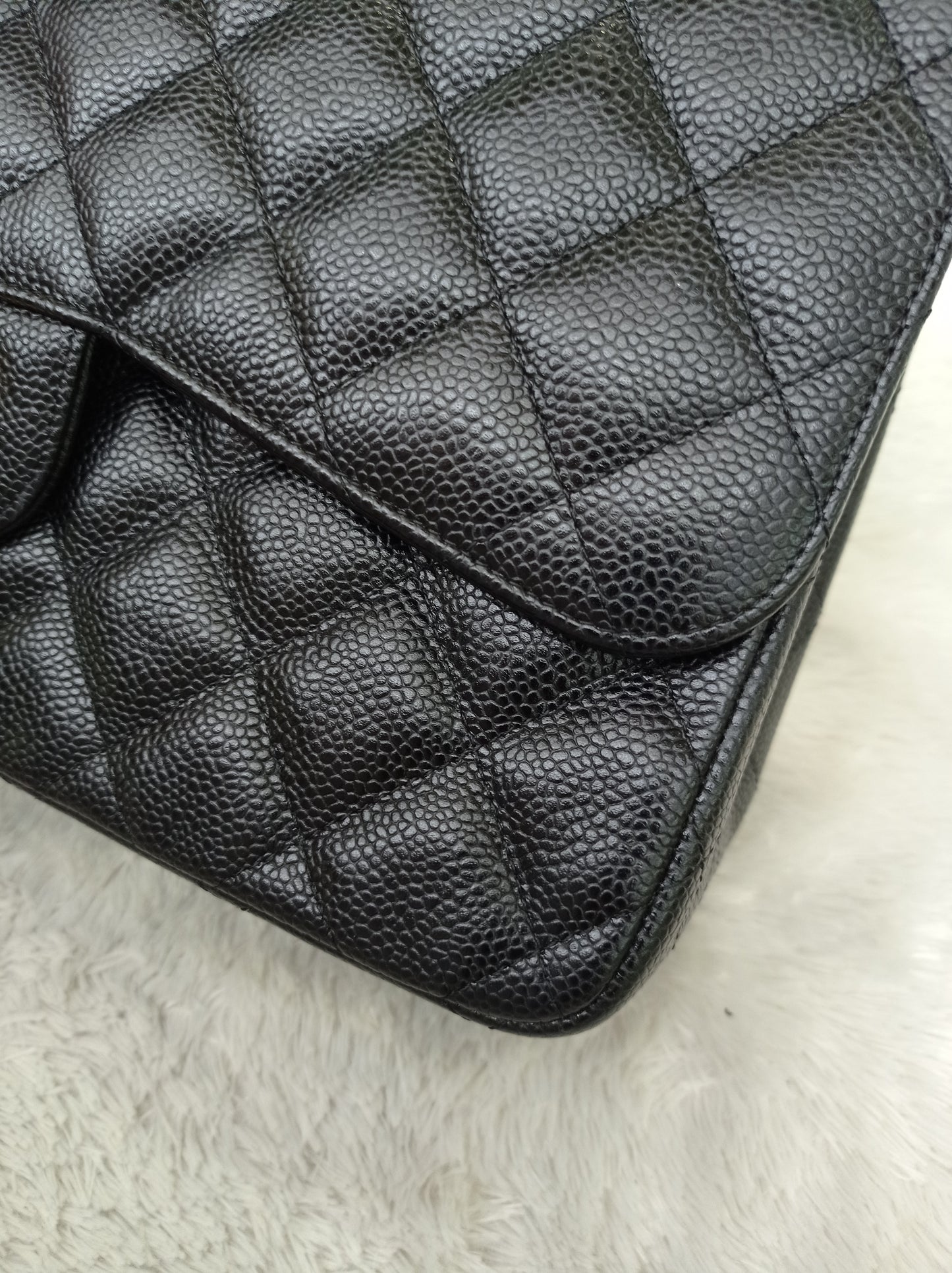 Chanel Jumbo Caviar Black GHW DF #24