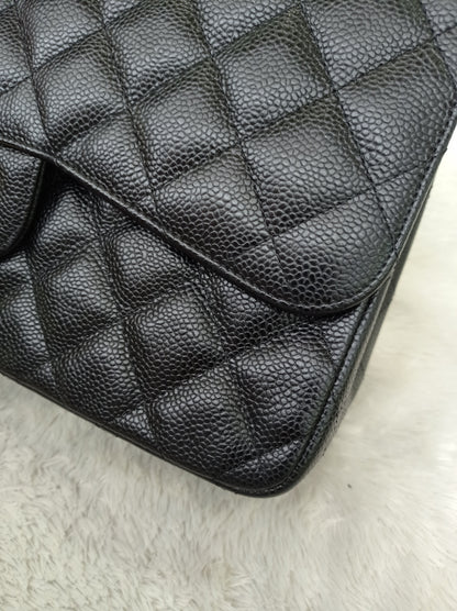 Chanel Jumbo Caviar Black GHW DF #24