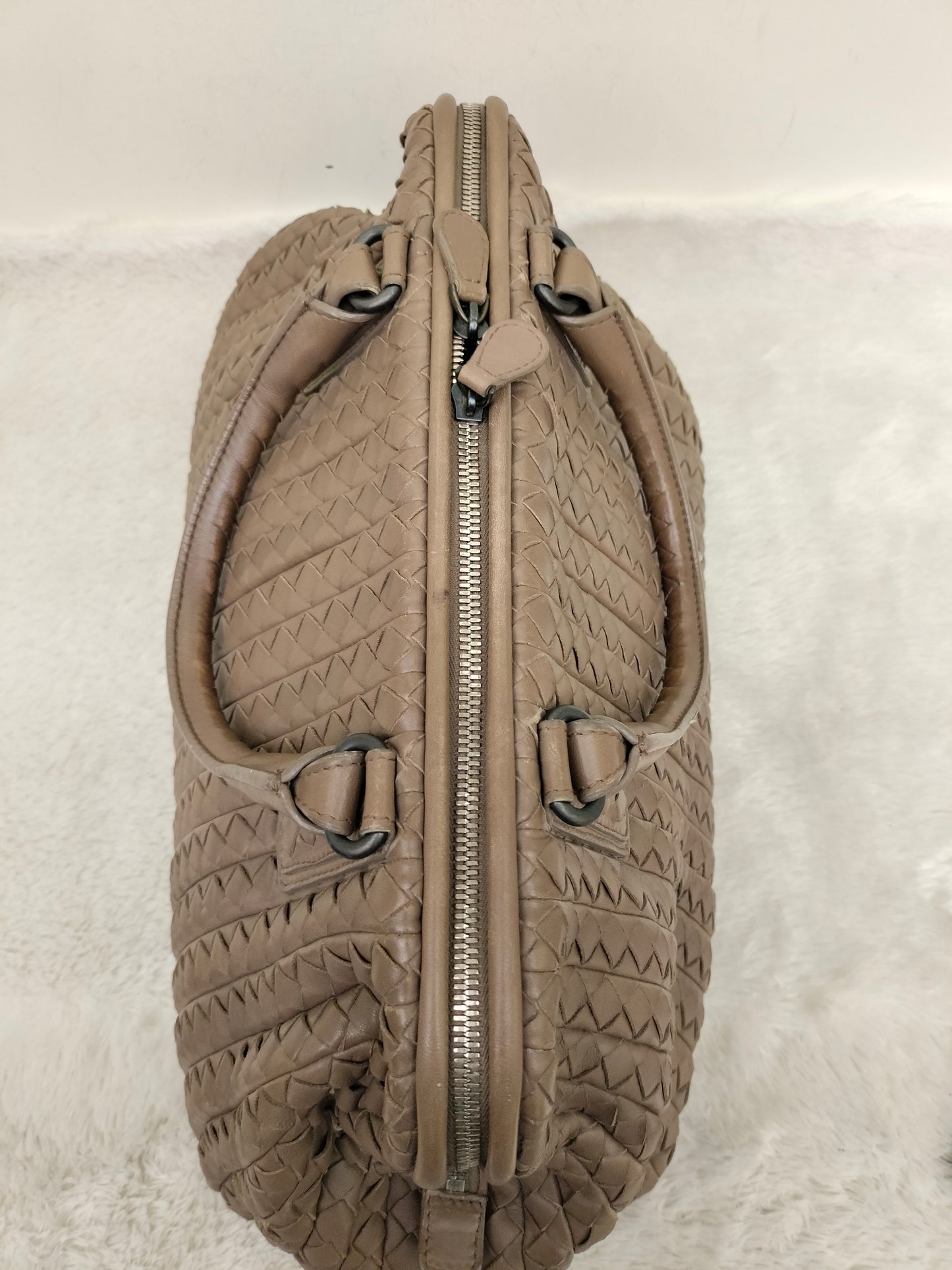 Bottega Veneta Intrecciato Doctor Bag Beige RHW 2008