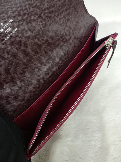 LV Emilie NM Wallet Epi Fuchsia Brown 2017