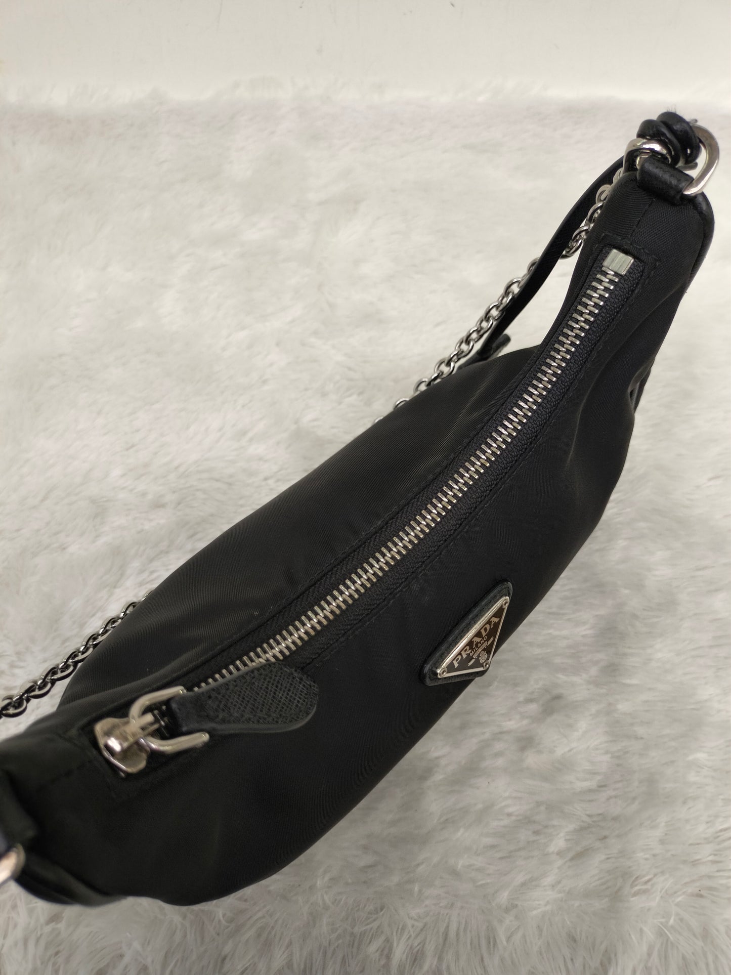 Prada Tessuto Saffian Nero Multi Pochette Re Edition Nylon SHW 2021