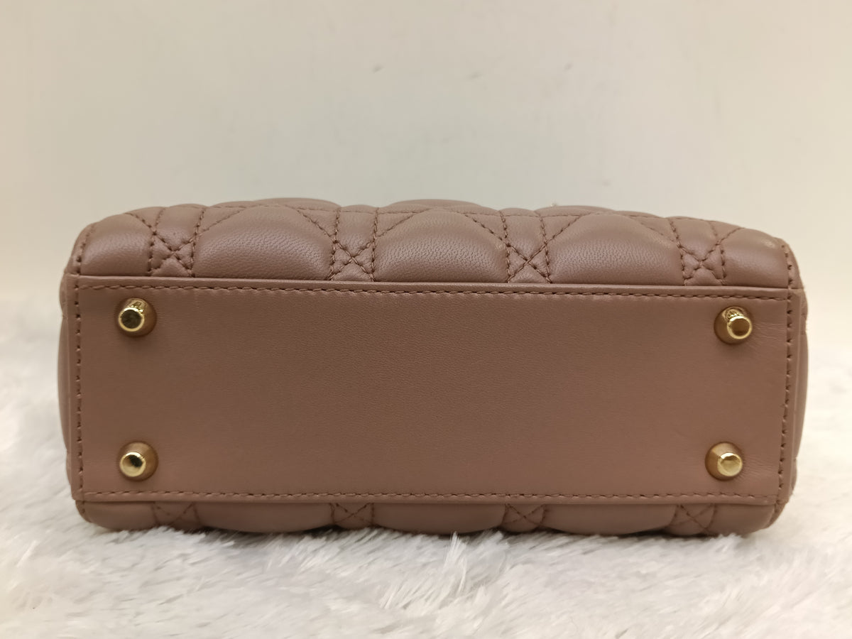 Lady Dior Mini Lamb Fard GHW 2019