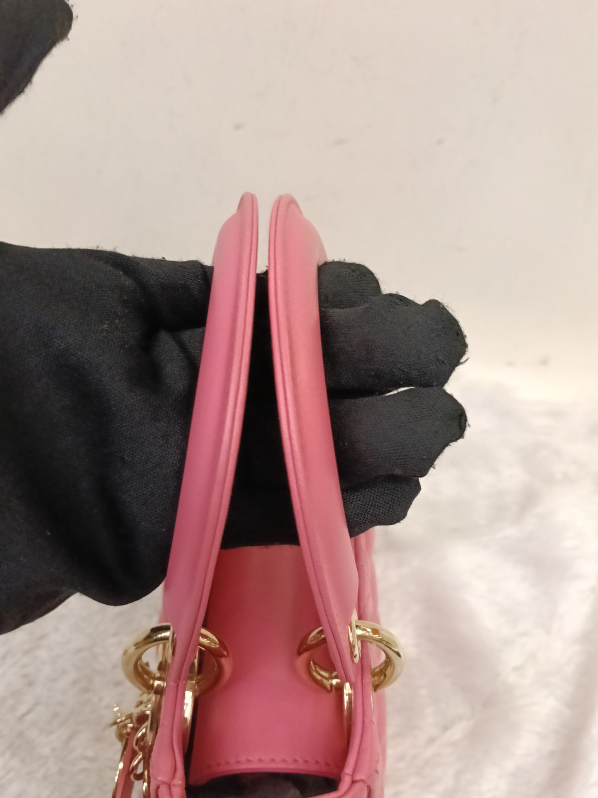Lady Dior Mini Lamb Fuchsia GHW 2018