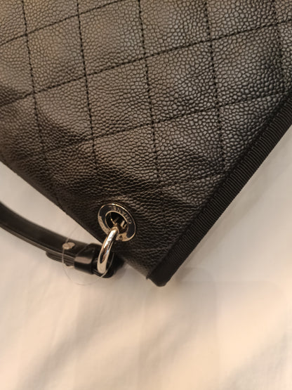 Chanel Top Handle Seasonal Flap Caviar Black SHW #25