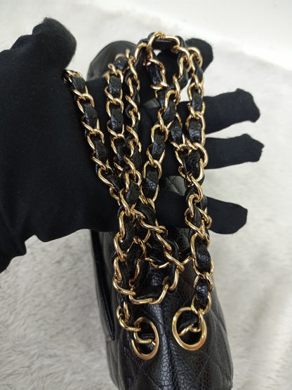 Chanel Small Caviar Black GHW DF #9