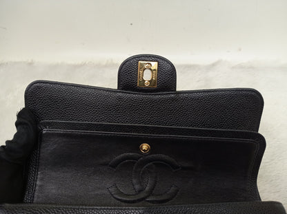 Chanel Small Caviar Black GHW DF #9