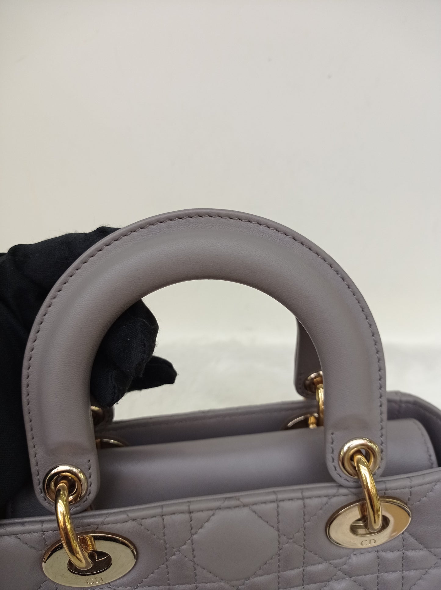 Lady Dior Small Lamb Grey GHW 2019