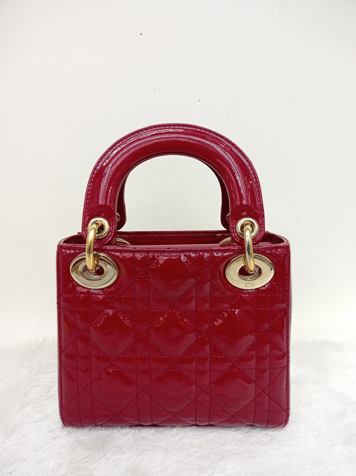 Lady Dior Mini Patent Red GHW 2018