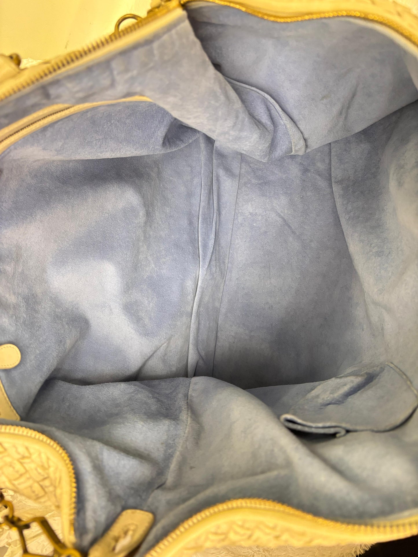 Bottega Veneta Bicolour Intrecciato Convertible Tote 3 Ways White Cream RGHW 2007