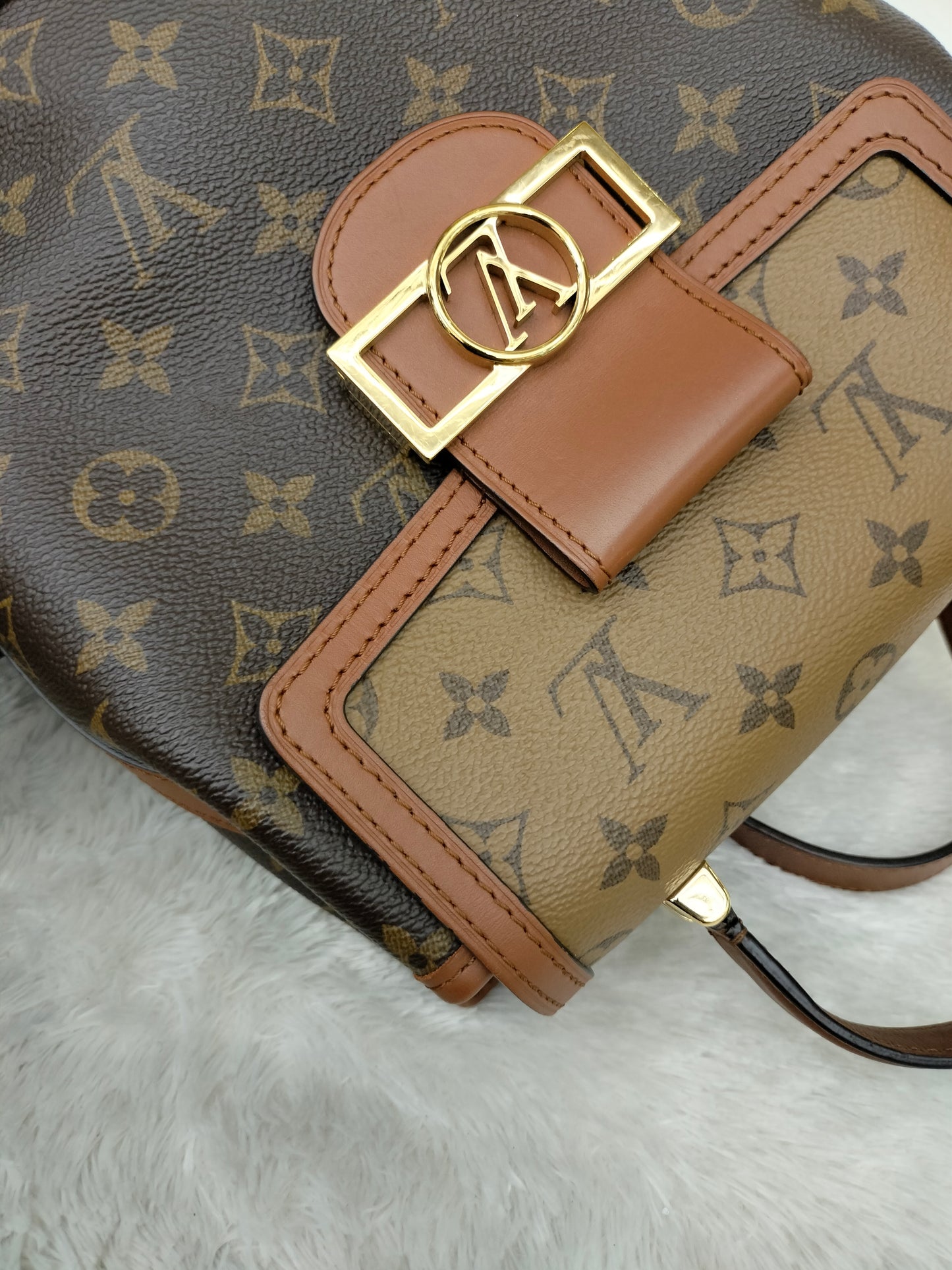 LV Dauphine Backpack Monogram Reverse 2020