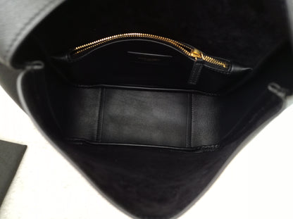 YsL Le 5 A 7 Supple Small Calfskin Black GHW 2024