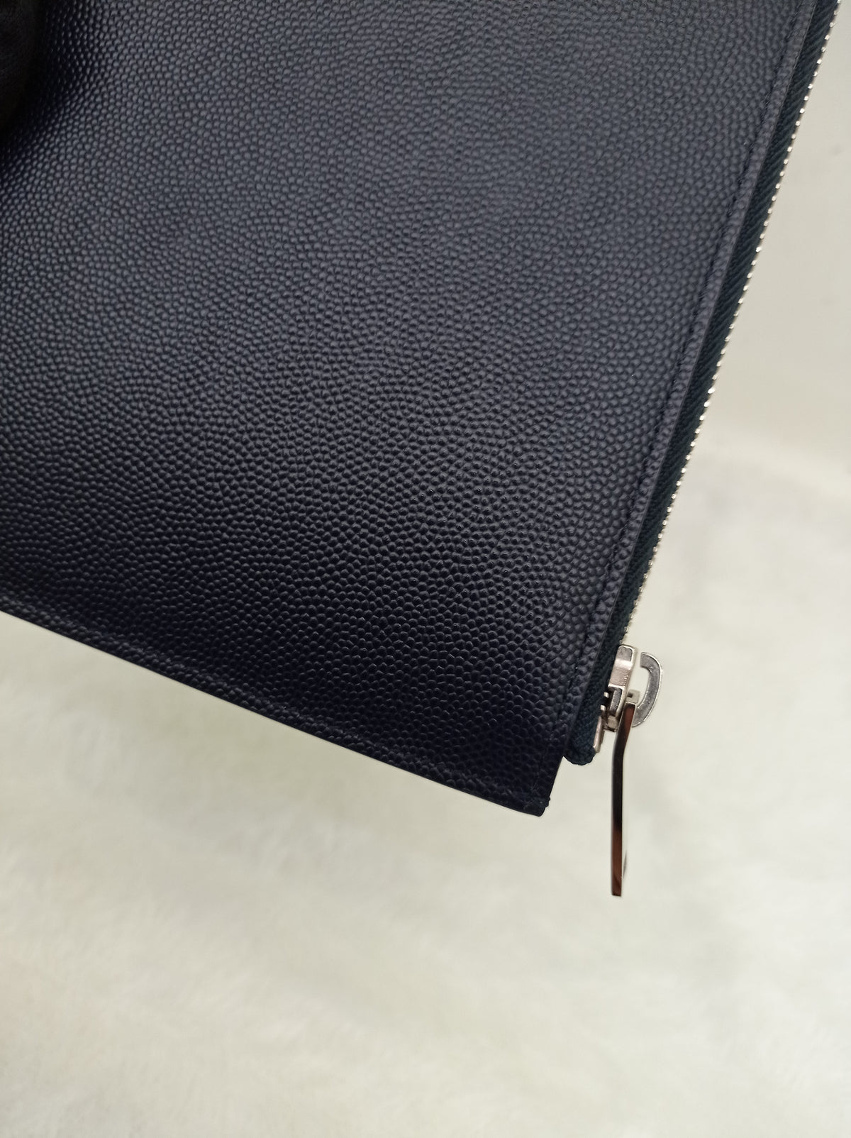 *Excellent Condition* YsL Ipad Mini Zip Pouch Small Grained Navy SHW 2017