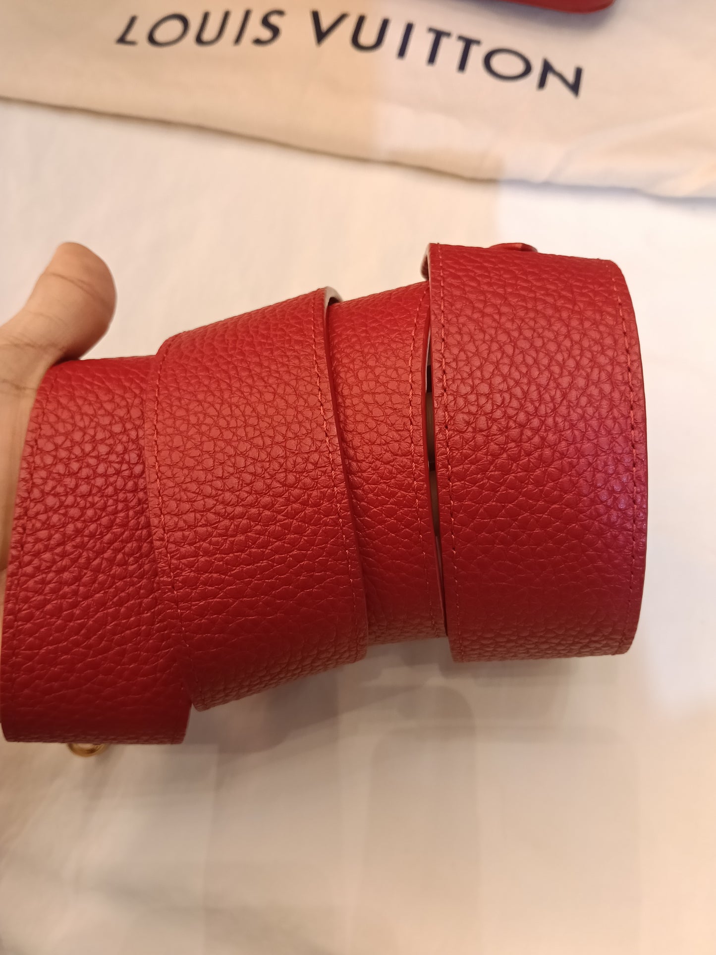 LV Capucines Mini Taurillon Scarlet 2020
