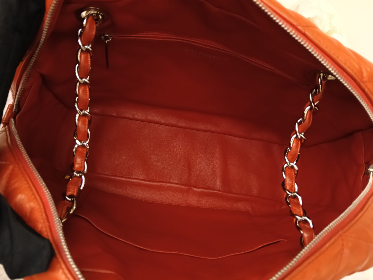Chanel Camera Lamb Red Coral SHW #15
