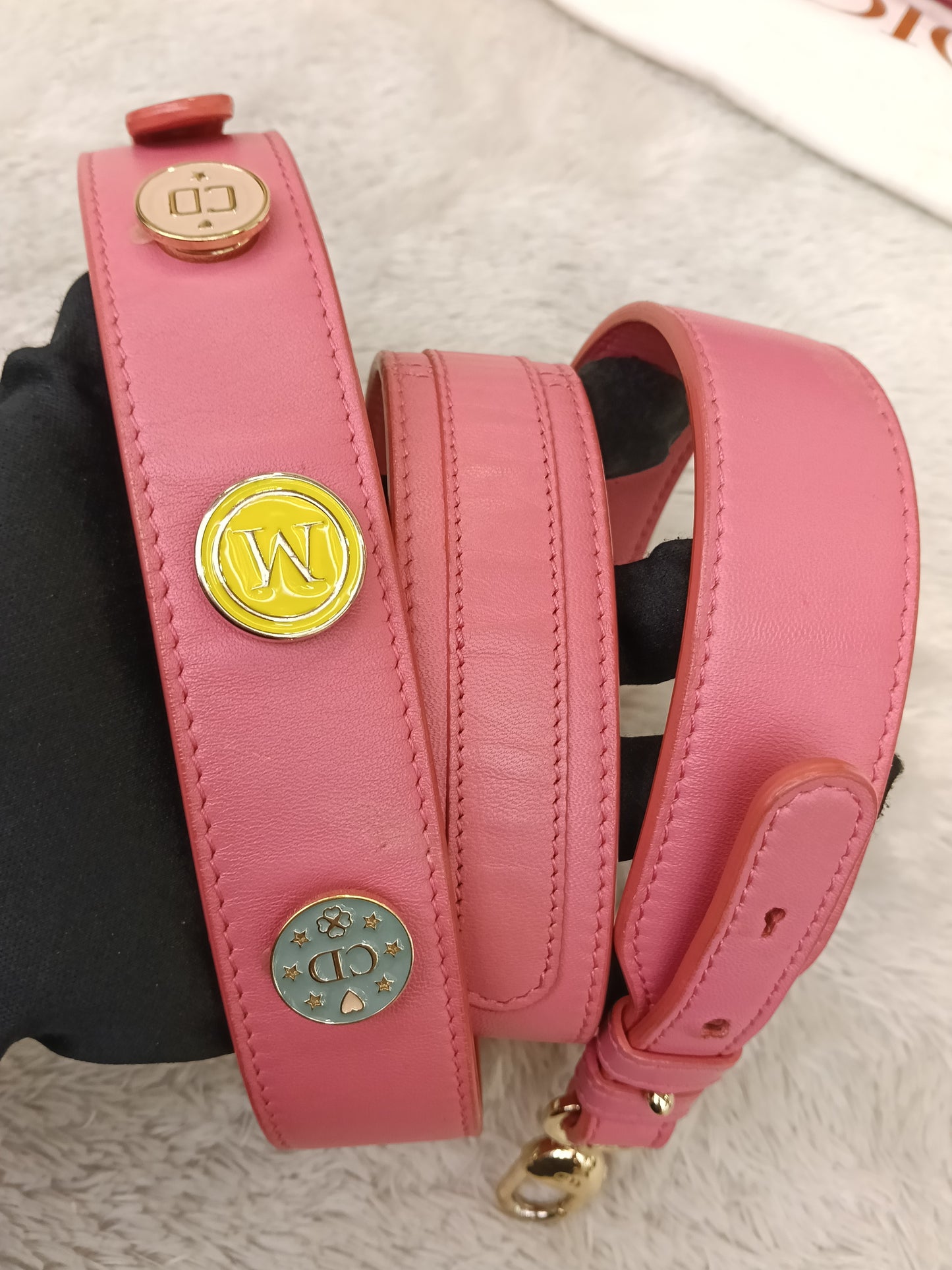Lady Dior Small Lamb Fuchsia GHW 2018