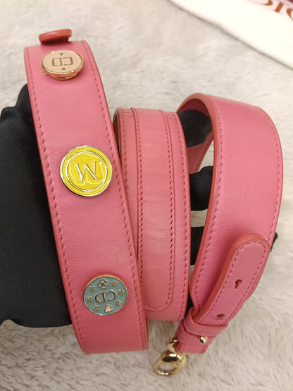 Lady Dior Small Lamb Fuchsia GHW 2018
