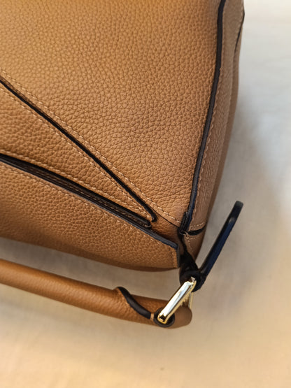 Loewe Puzzle Small Grained Caramel GHW 2021