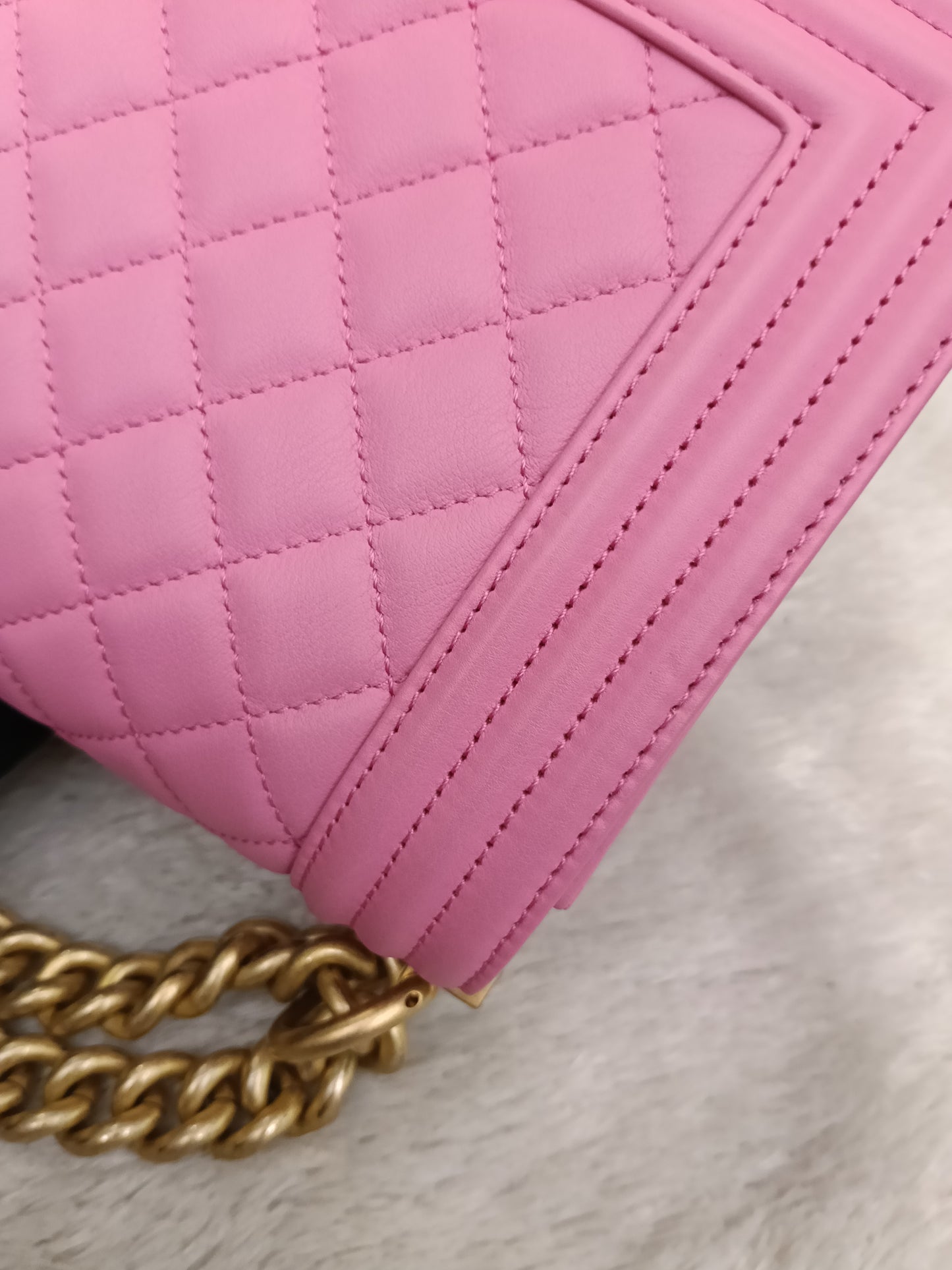Chanel Boy 25 Lamb Pink GHW #26