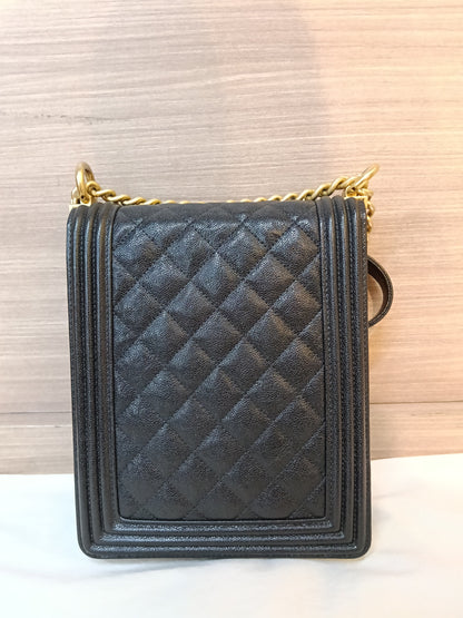 Chanel Boy Vertical Caviar Black GHW #26