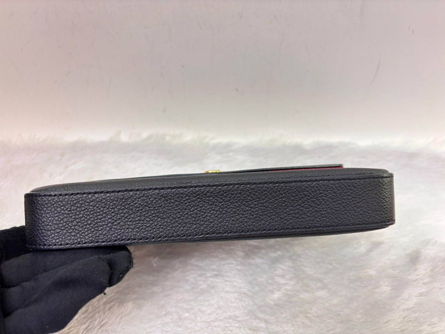 LV Pochette Felicie Monogram Empreinte Noir Beige (CHIP)