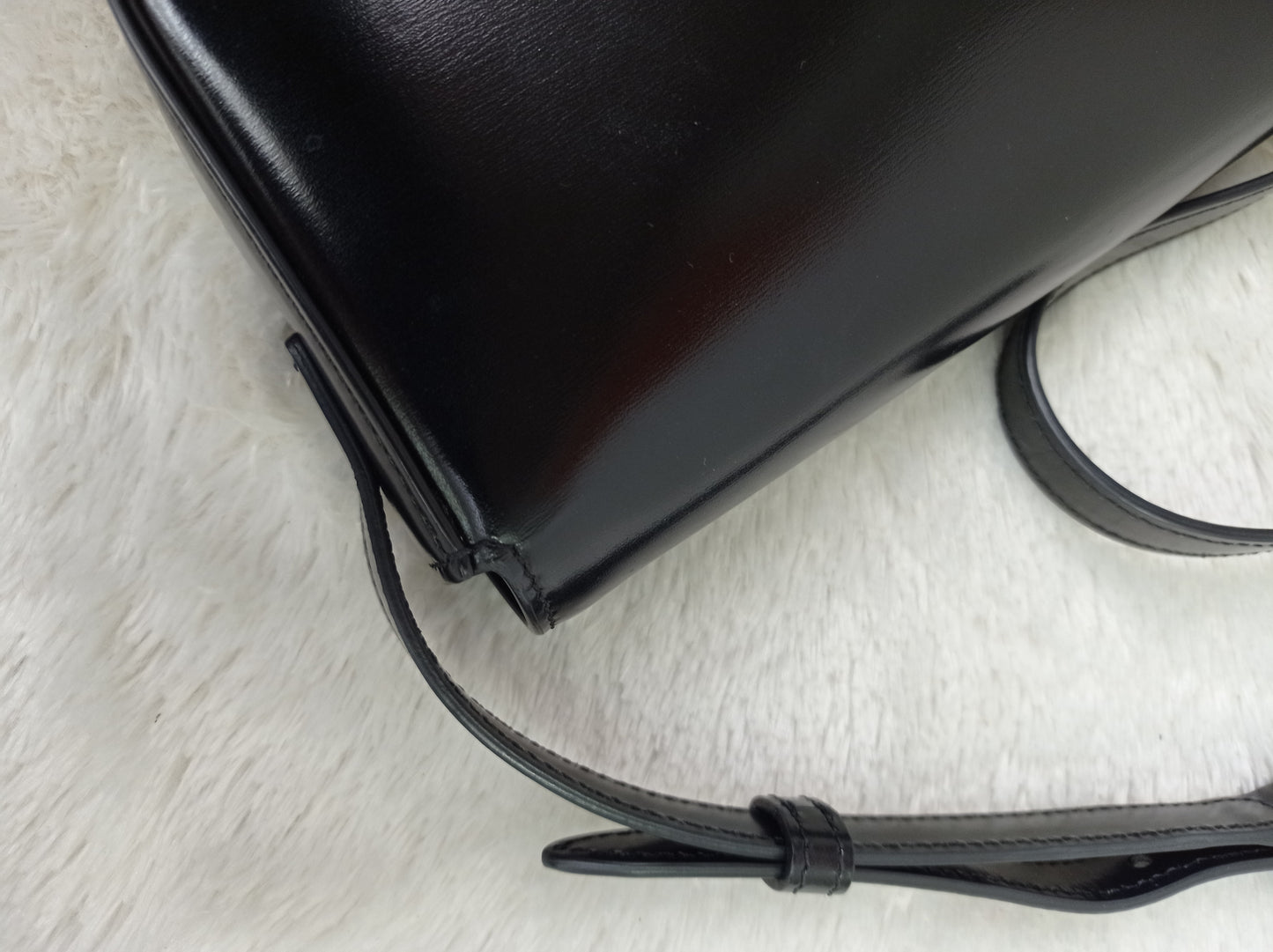 Celine Triomphe Shoulder Calfskin Black GHW 2022