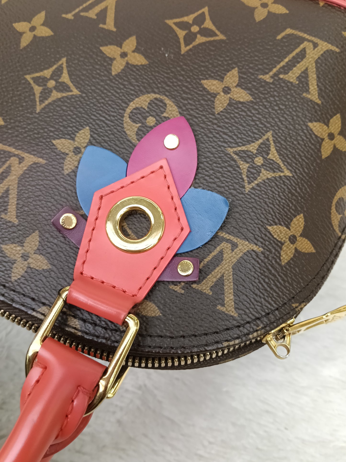 LV Alma BB Monogram Totem Flamingo 2015
