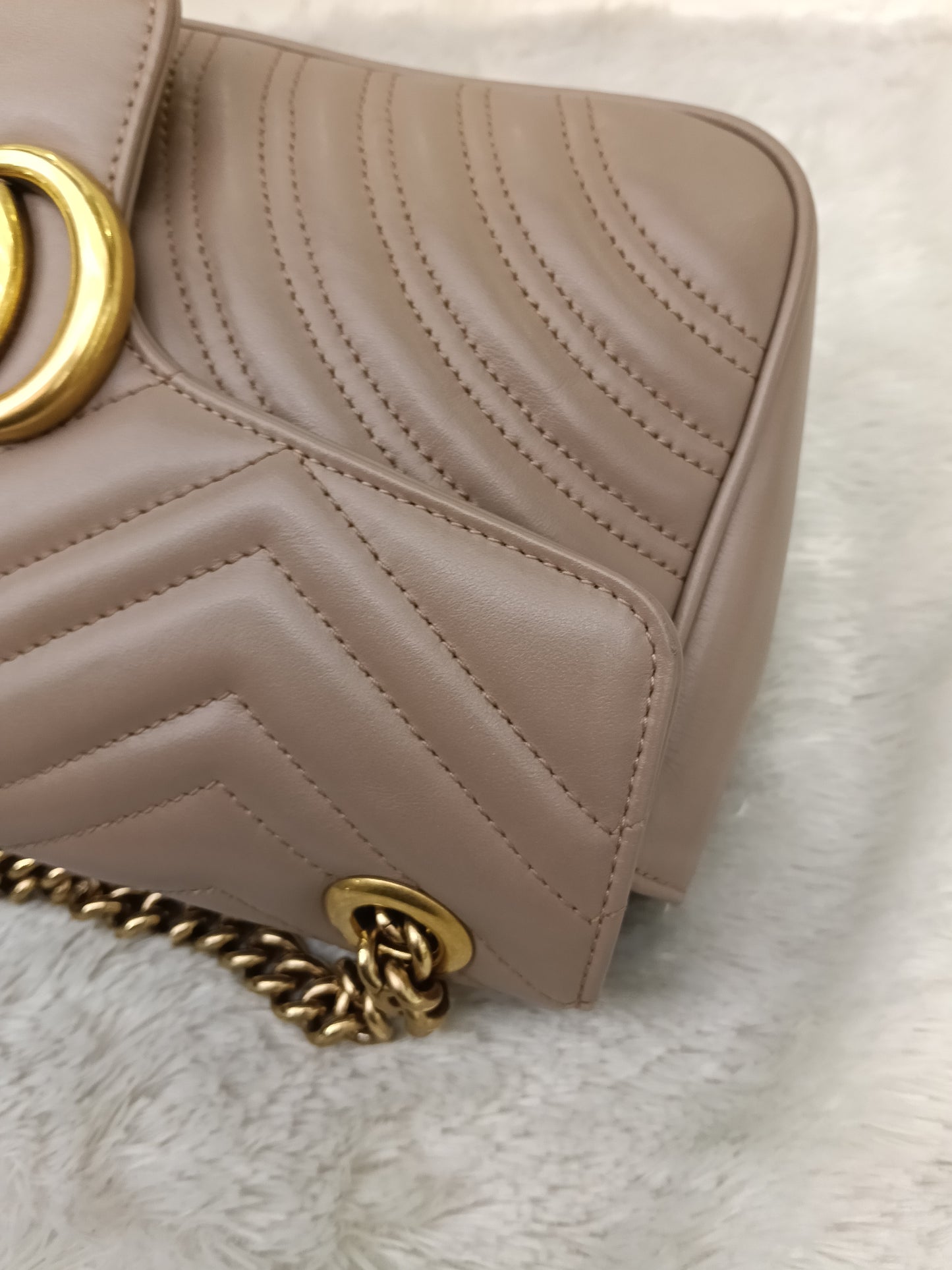 Gucci Marmont Small Nude GHW