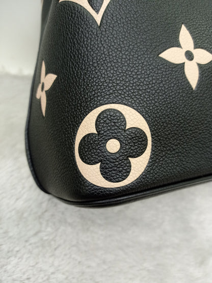 LV Neo Noe MM Monogram Empreinte Noir Creme (CHIP)