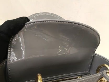 Lady Dior Small Patent Grey GHW 2021