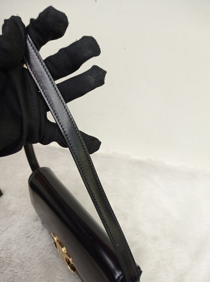 Celine Triomphe Shoulder Calfskin Black GHW 2022