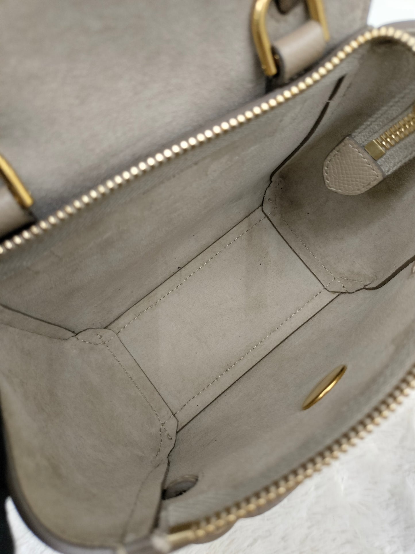 Celine Pico Belt Grained Taupe GHW 2021